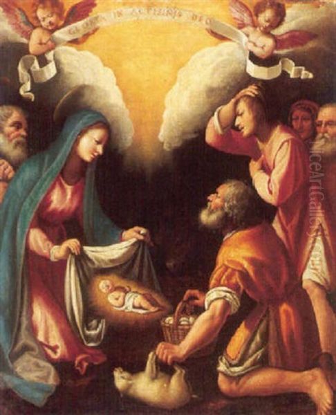 The Adoration Of The Shepherds Oil Painting by Lodovico Cardi Cigoli
