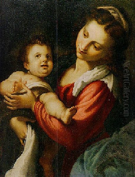 Madonna And Child Oil Painting by Lodovico Cardi Cigoli