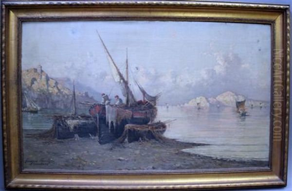 Sorrento Oil Painting by Giuseppe Carelli