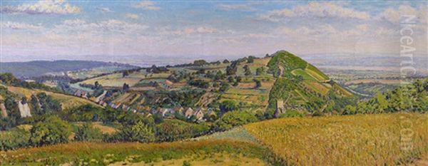 Paysage De Rhenanie Oil Painting by Gustave Cariot