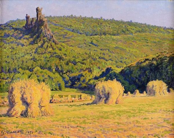 Meules De Foin Oil Painting by Gustave Cariot