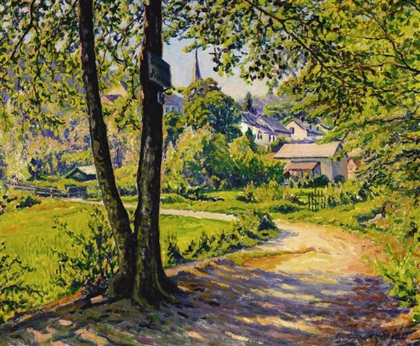 Chemin De Village Oil Painting by Gustave Cariot