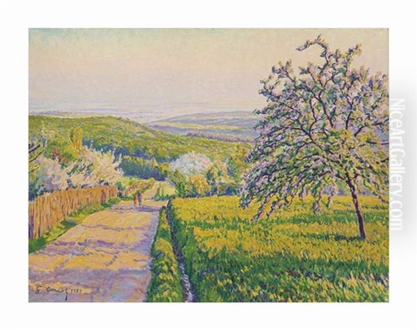 Paysage Oil Painting by Gustave Cariot