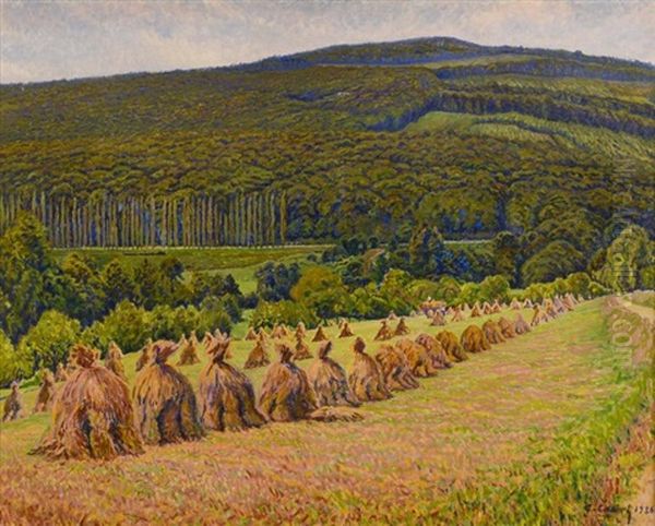 Meules De Foin Oil Painting by Gustave Cariot