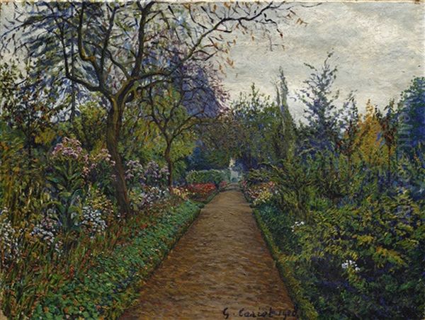 Jardin Fleuri Oil Painting by Gustave Cariot
