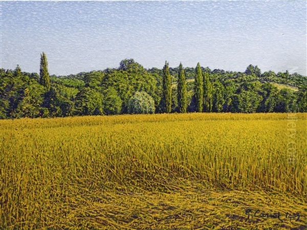 Le Champ De Ble Oil Painting by Gustave Cariot