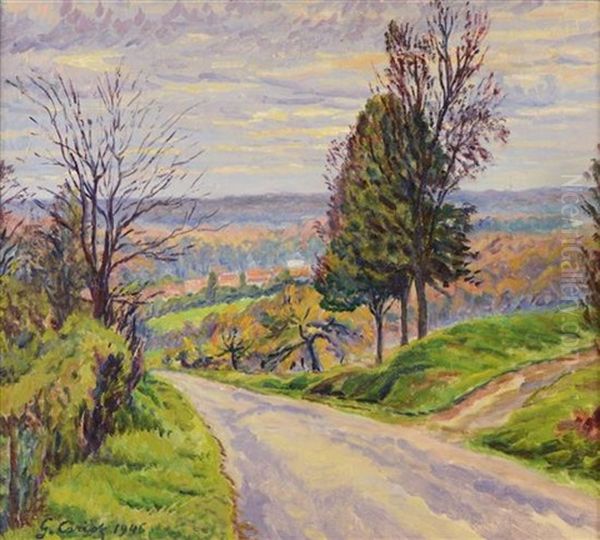 Country Road Oil Painting by Gustave Cariot