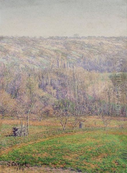 Paysage Oil Painting by Gustave Cariot