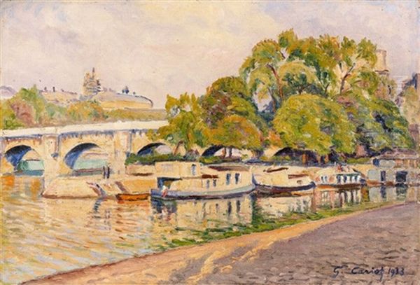 Peniches Oil Painting by Gustave Cariot