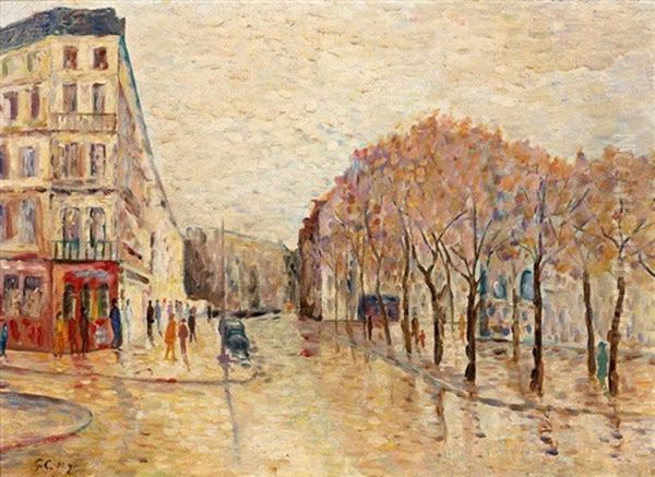 L'automne A Paris Oil Painting by Gustave Cariot