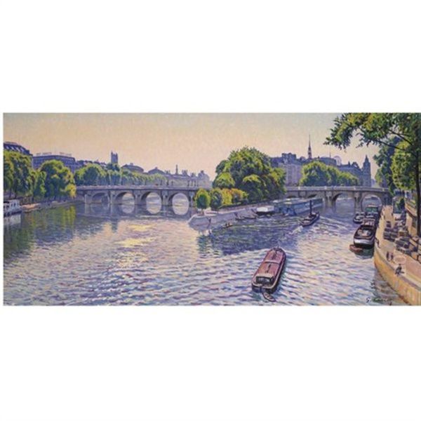 Contre Soleil De 9h A 10h Oil Painting by Gustave Cariot