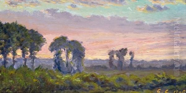 Auvers-sur-oise (study) Oil Painting by Gustave Cariot