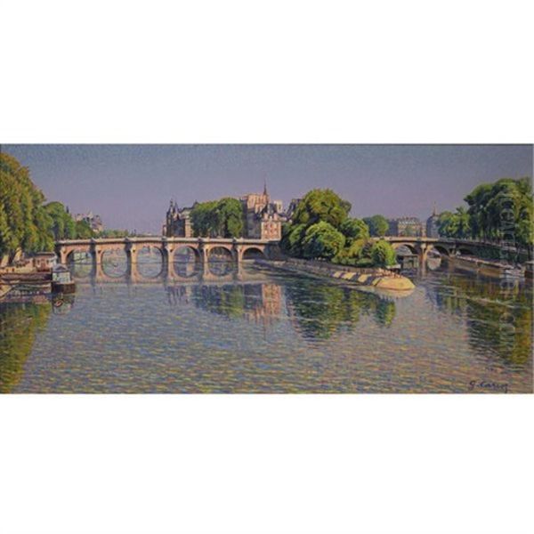 Pont Neuf Oil Painting by Gustave Cariot