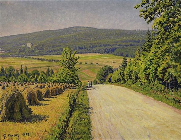 Sommertag Auf Dem Lande Oil Painting by Gustave Cariot