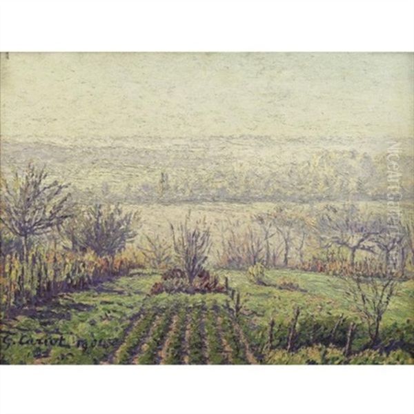 Paysage, Brume Matinale Oil Painting by Gustave Cariot