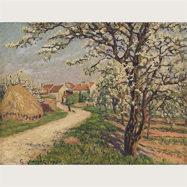Printemps Oil Painting by Gustave Cariot