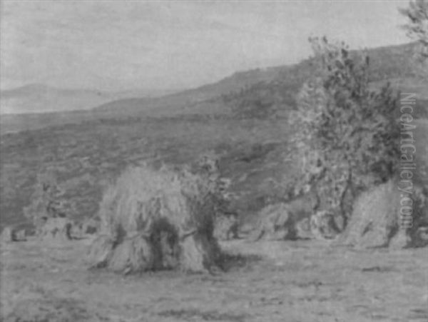 Sommerliche Feldlandschaft Oil Painting by Gustave Cariot