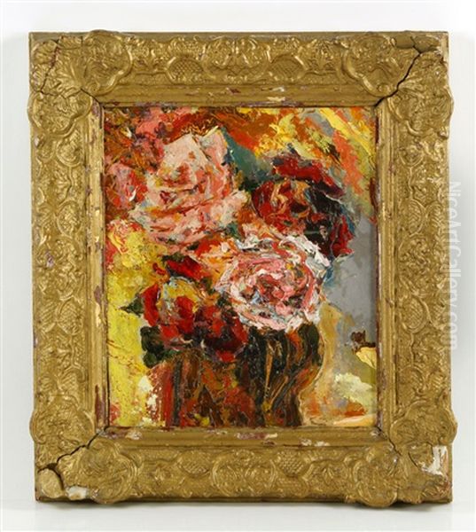 Bouquet Oil Painting by Arthur Beecher Carles