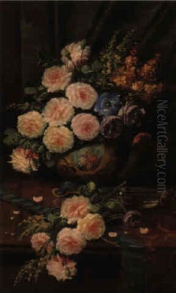 Nature Morte Oil Painting by Max Carlier