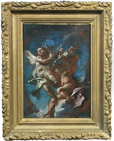 Allegory Of Plenty (autumn) Oil Painting by Carlo Innocenzo Carlone