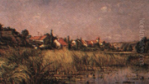 Un Coin De La Frontiere Des Vosges Oil Painting by Mario Cornilleau Raoul Carl-Rosa