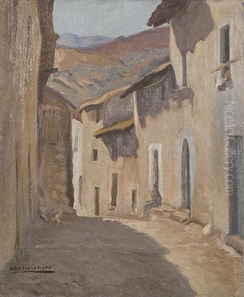 Le Casette Del Gorgone Oil Painting by Orazio Amato