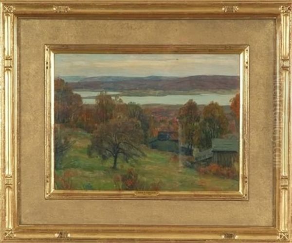 River Valley Oil Painting by John Fabian Carlson