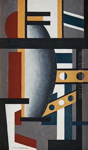 Dekorativ Kompositon Oil Painting by Otto Gustaf Carlsund