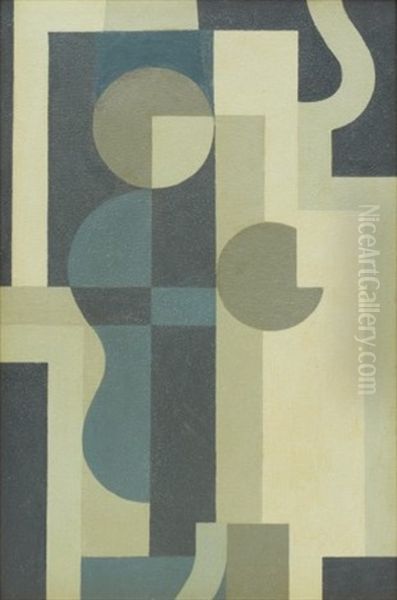 Bach Fuga I Gratt Oil Painting by Otto Gustaf Carlsund