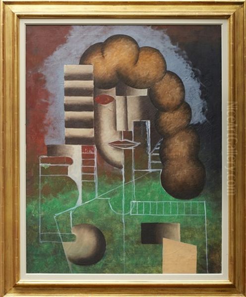 Fabriken Oil Painting by Otto Gustaf Carlsund