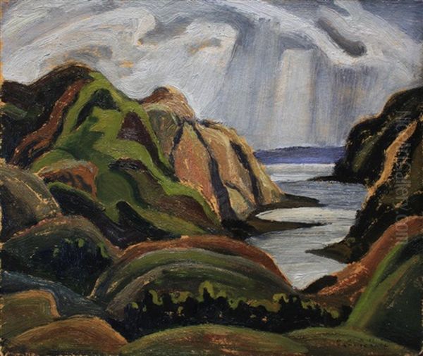 Untitled - Snow Clouds Oil Painting by Franklin Carmichael