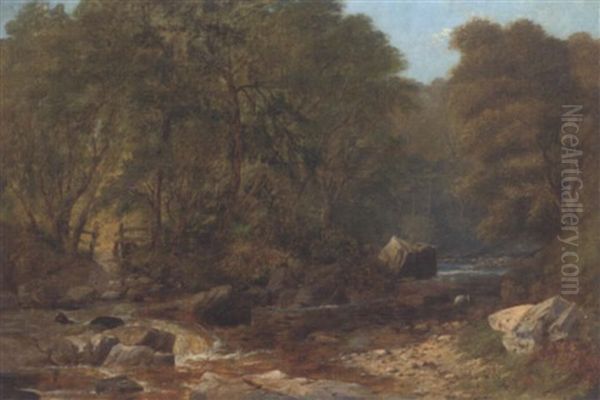 Wensleydale, Yorkshire Oil Painting by John Wilson Carmichael