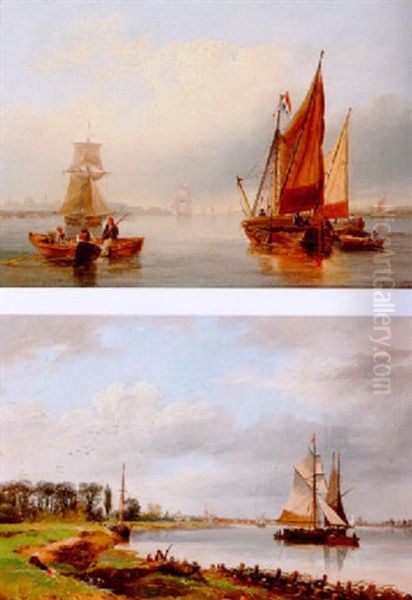 Goole On The Humber Oil Painting by John Wilson Carmichael