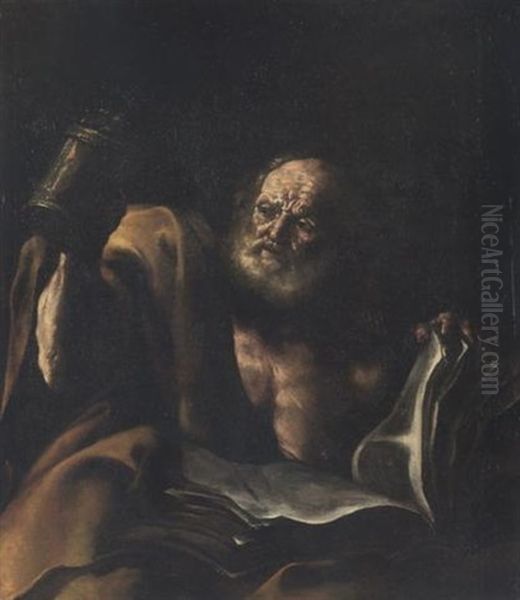 Filosofo Oil Painting by Antonio Carneo Concordia Sagittaria