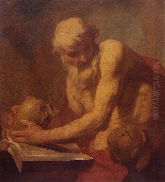 San Girolamo Oil Painting by Antonio Carneo Concordia Sagittaria