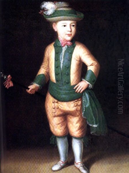 Retrato De Nino Oil Painting by Antonio Carnicero Y Mancio