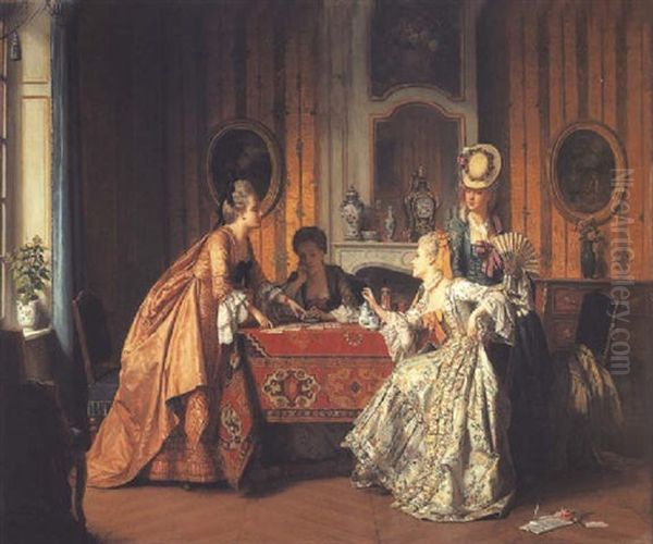 A Fair Hand Oil Painting by Jean Carolus