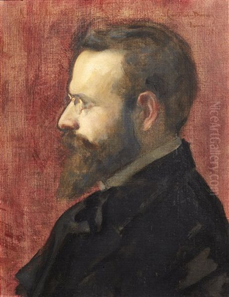 Portrait De Henri Bouchard Oil Painting by Charles Emile Auguste Carolus-Duran