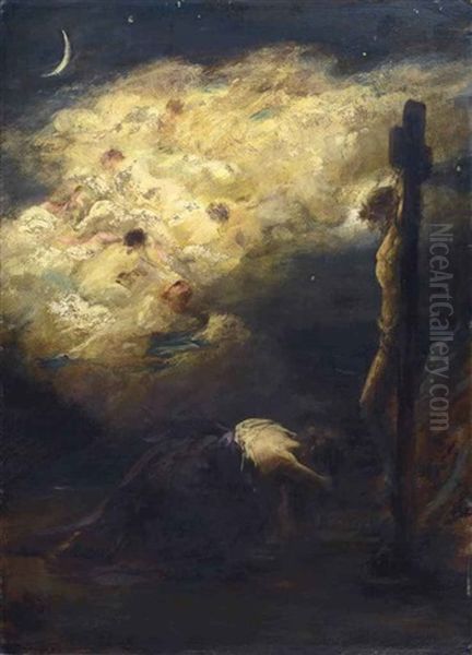 Obsession Oil Painting by Charles Emile Auguste Carolus-Duran