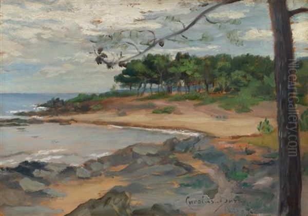 Weite Landschaft Am Meeresufer Oil Painting by Charles Emile Auguste Carolus-Duran