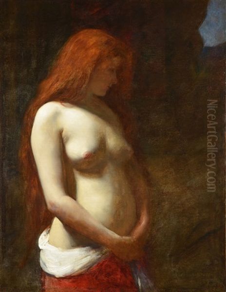 Femme Nue Oil Painting by Charles Emile Auguste Carolus-Duran