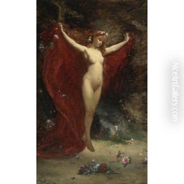 Vision Oil Painting by Charles Emile Auguste Carolus-Duran