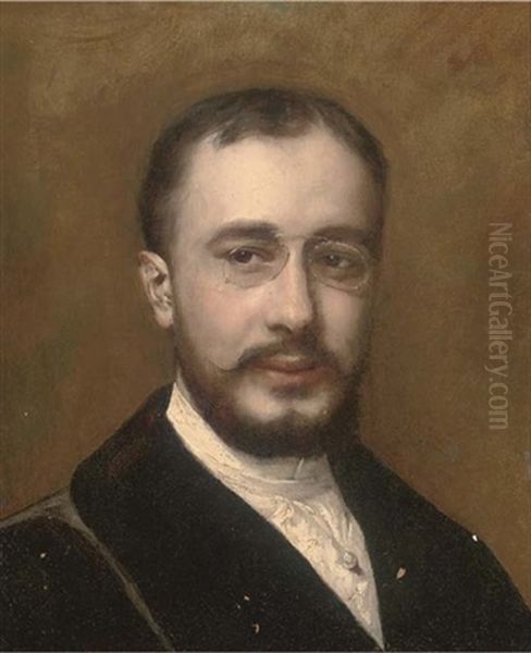 Portrait Of Henri Toulouse-lautrec Oil Painting by Charles Emile Auguste Carolus-Duran