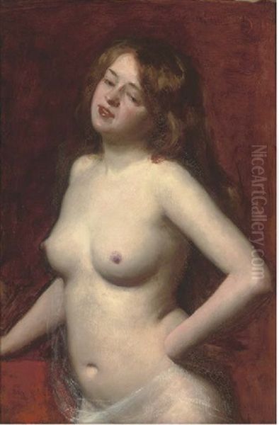 Female Nude Oil Painting by Charles Emile Auguste Carolus-Duran