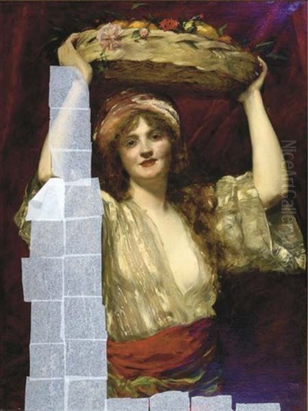 The Flower Seller Oil Painting by Charles Emile Auguste Carolus-Duran