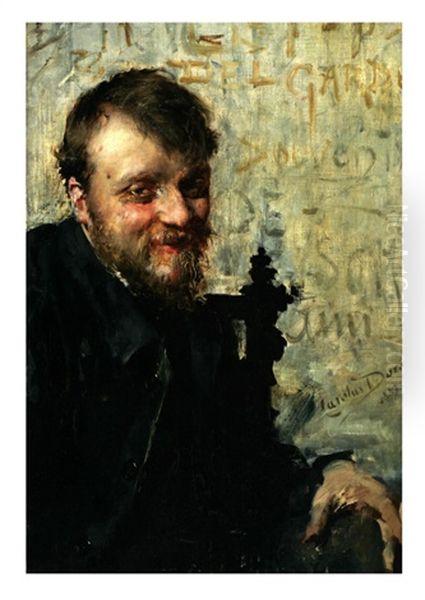 The Absinthe Drinker Oil Painting by Charles Emile Auguste Carolus-Duran