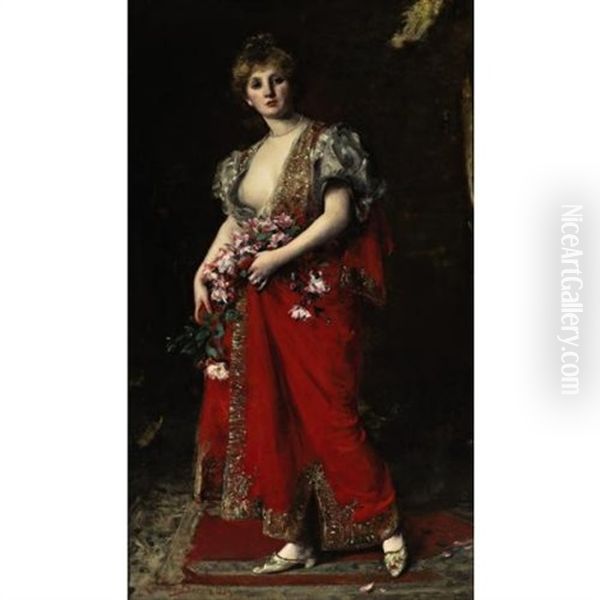 La Fille De L'emir Oil Painting by Charles Emile Auguste Carolus-Duran