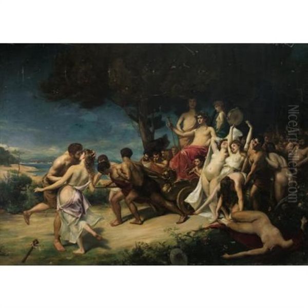 The Triumph Of Bacchus Oil Painting by Charles Emile Auguste Carolus-Duran