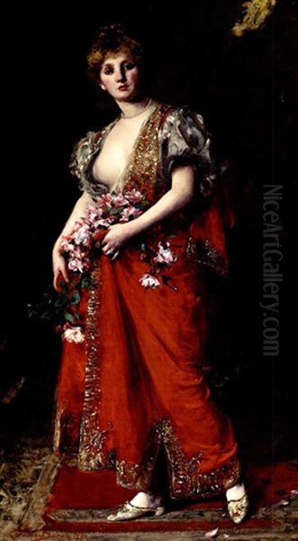 La Fille De L'emir Oil Painting by Charles Emile Auguste Carolus-Duran