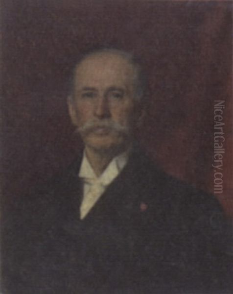 Portrait Of General William F. Draper Oil Painting by Charles Emile Auguste Carolus-Duran